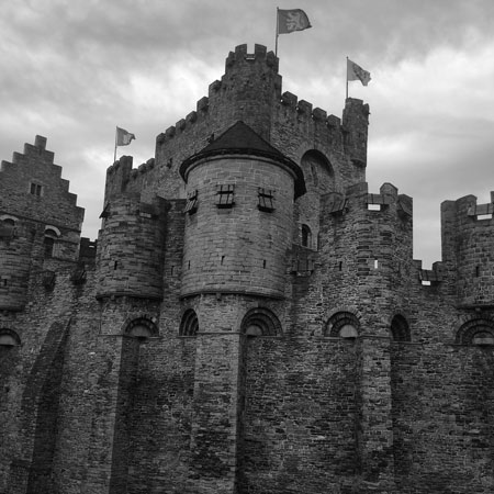 Castillo de los Condes de Frandes, Gante, Bélgica.