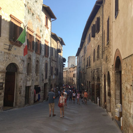 San Gemignano, Siena - Italia - Julio 2017